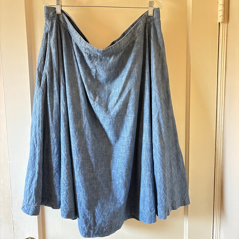 Lane Bryant Light Blue Maxi Skirt Size 20